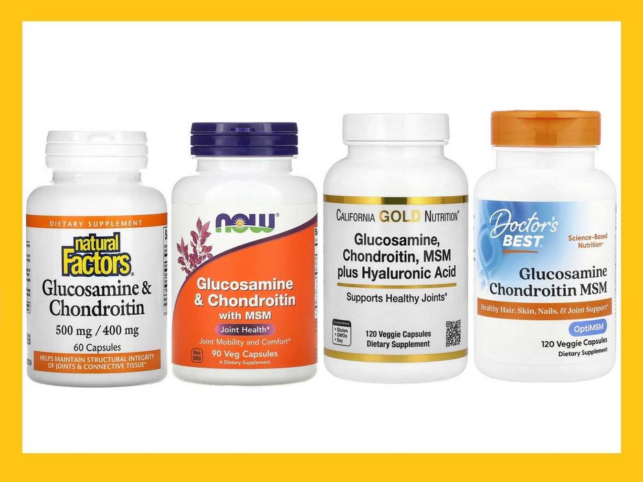 Глюкозамин с хондроитином и МСМ MRM Doctor's Best now foods