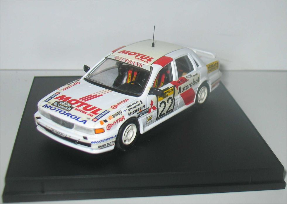 Mitsubishi Galant Rallye Monte-Carlo 1989 – Vatanen/Jemmpy – 1/43 (Blanc)