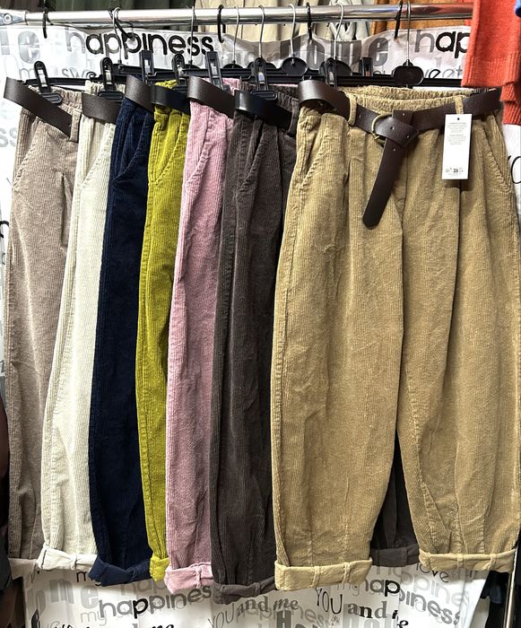 Брюки тёплые, вельветовые, , Италия, 42- 52