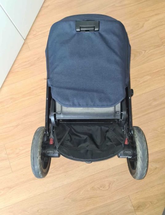 Carrinho De Passeio Joie Chrome Azul +Joie Baby Cadeira Auto I-level + base Isofix cor Gray