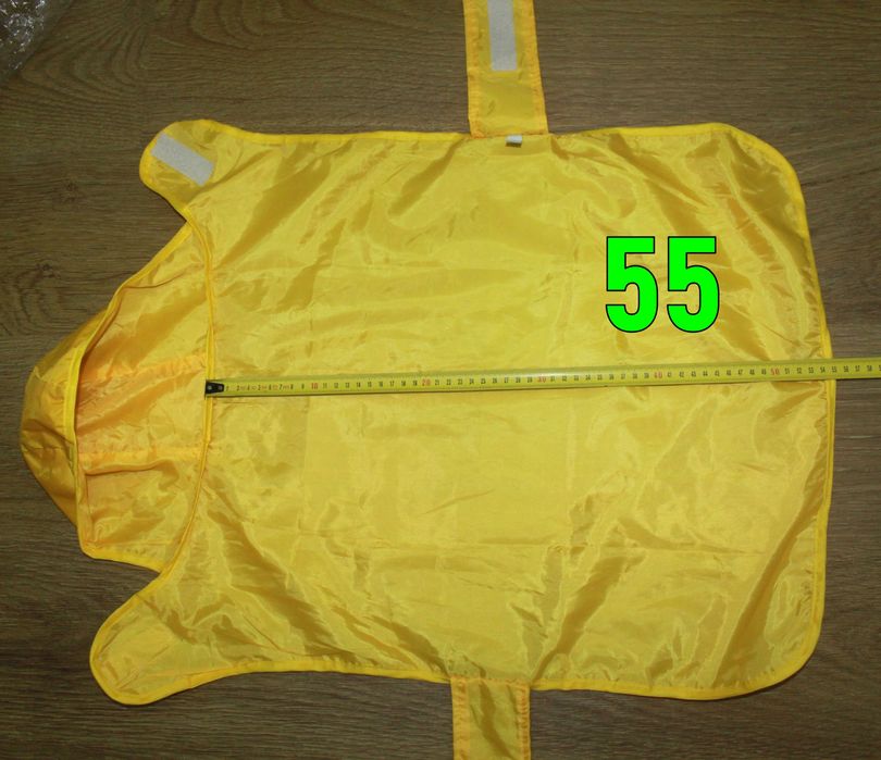 Дождевик плащ для собак оранжевый L-XL