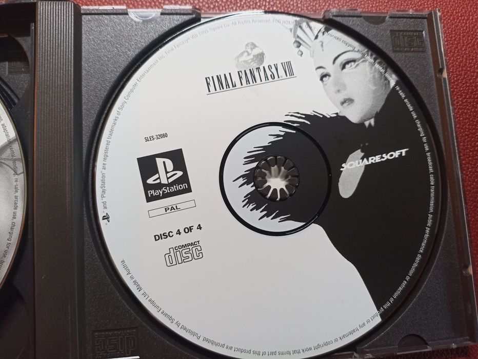 PS1 Final Fantasy 8 VIII CD2 CD3 CD4 5€ cada, PAL UK Black Label
