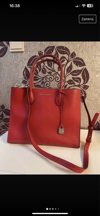 Torebka torba Michael Kors czerwona