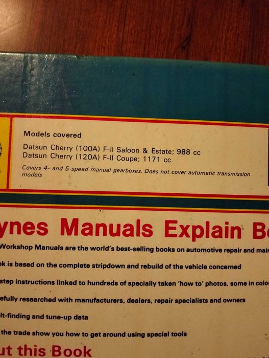 Haynes - Datsun 100 A e 120 A Cherry (manual técnico)
