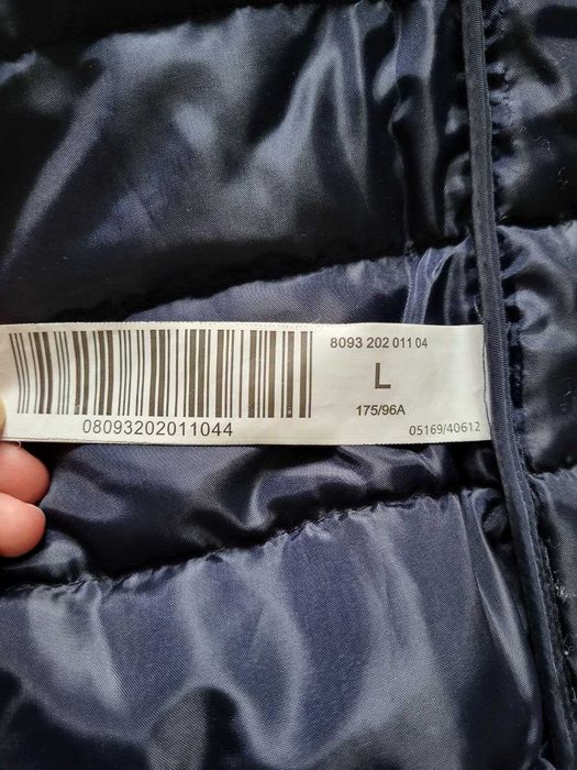 Kurtka pikowana damska przejściowa granatowa Stradivarius