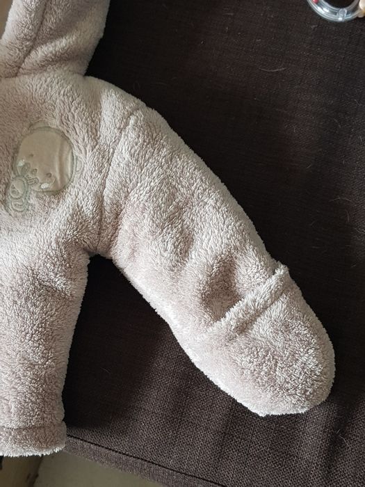 Casaco bege quente bebé recém-nascido 60 cm