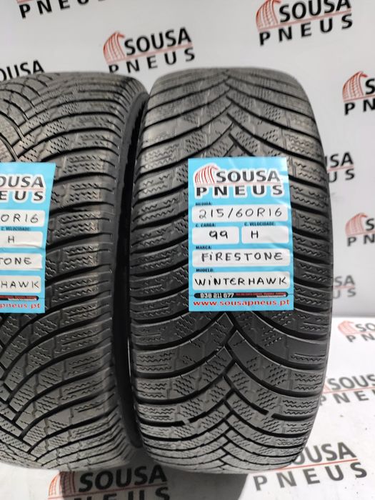 2 pneus semi novos 215-60R16 firestone - Oferta dos portes