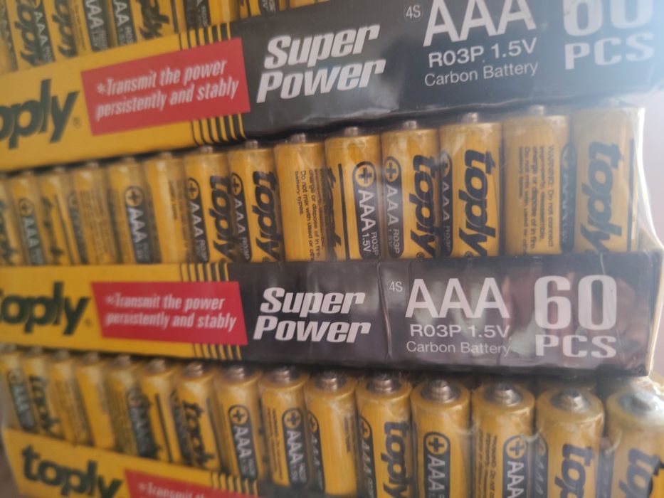 Baterie AAA 600 sztuk Super Power Toply nowe