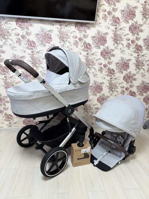 Коляска универсальная 2в 1 Cybex Balios S SLV Stone Grey