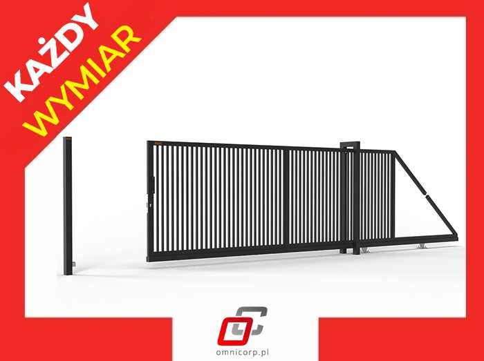 Brama Przesuwna Nowoczesna Ocynkowana Brama Wjazdowa na wymiar