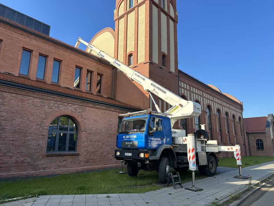 Wynajem Mysłowice Podnośnik 4x4  zwyżka 40m.
