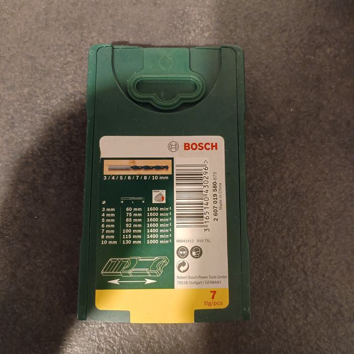 Bosch zestaw wierteł nowe