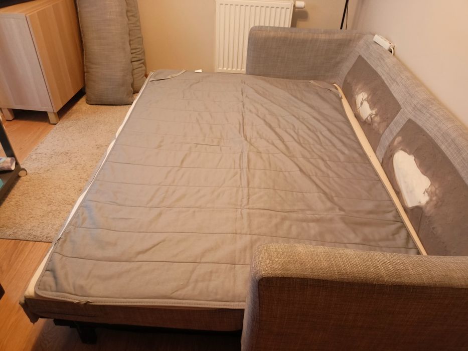 Sofa Karlstad Ikea rozkładana zdejmowane pokrycie + podnóżek
