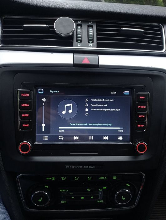 Магнітола vw Passat b6 b7 cc touran caddy Tiguan golf Jetta T5 Skoda