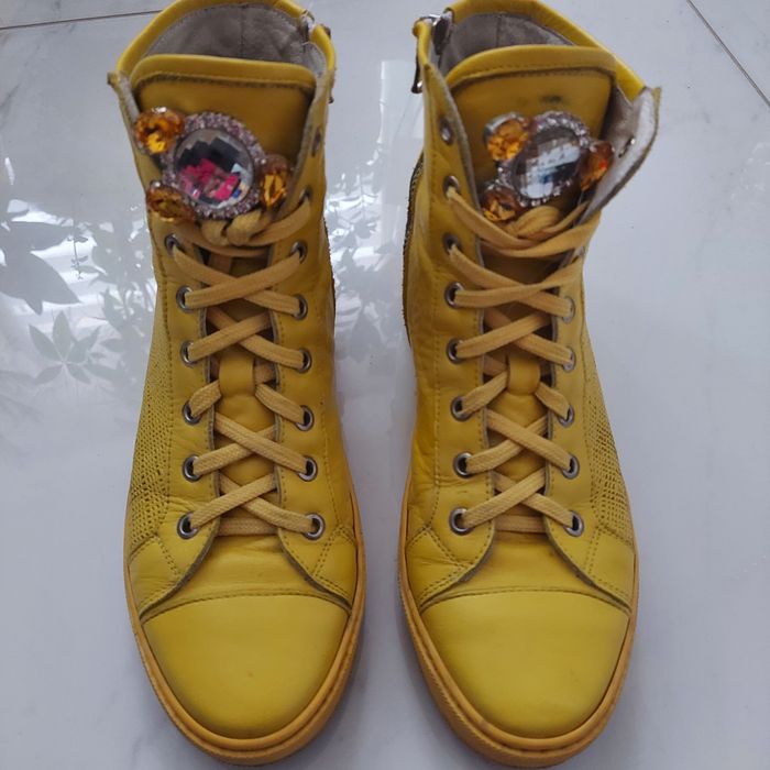 Geneve shoes botki żółte rozmiar 39