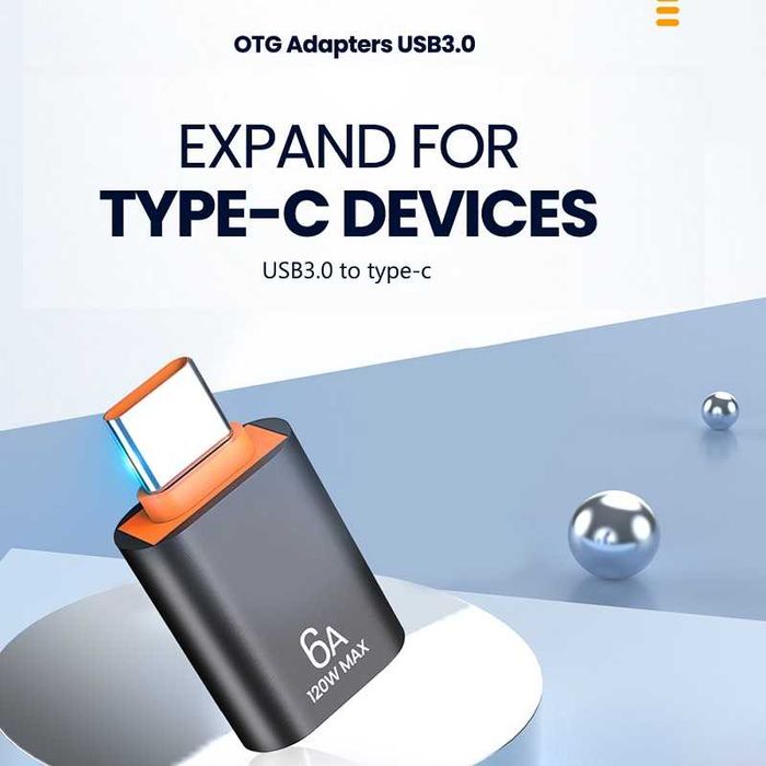 Adaptador USB C 3.0 Macho / USB A Fêmea NOVO