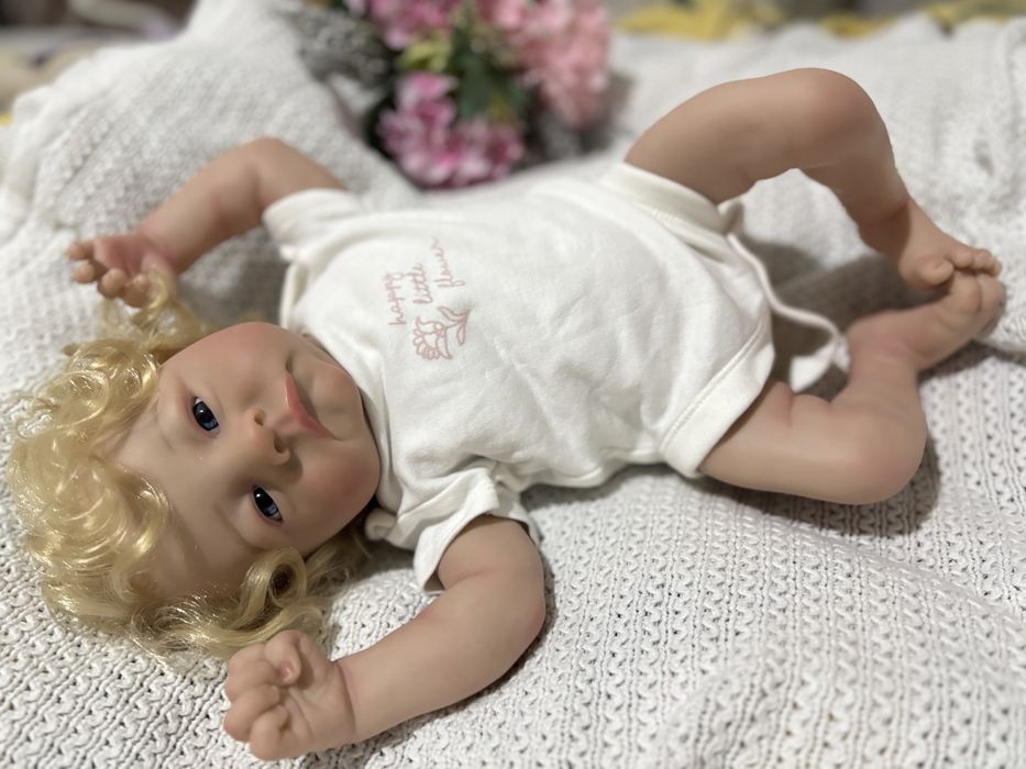 Реборн дівчинка з волоссям 52см