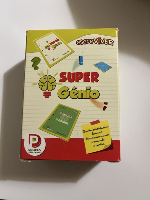 Jogo de cartas com perguntas super genio