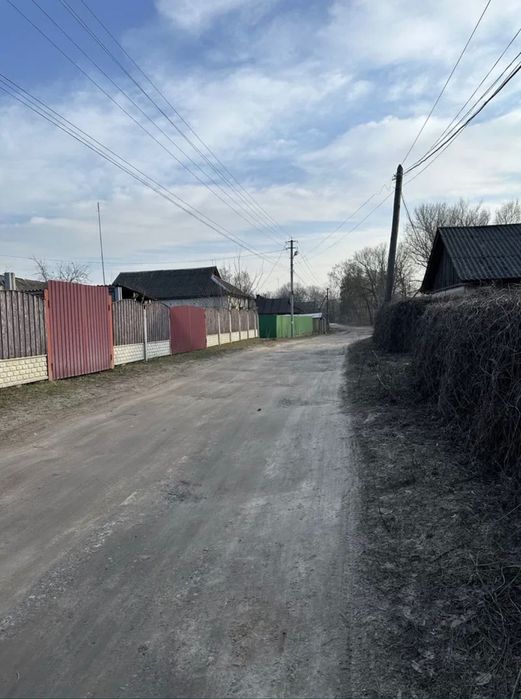 Будинок смт.Ріпки на березі річки