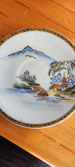 Conjunto de chávenas de café original do Japão