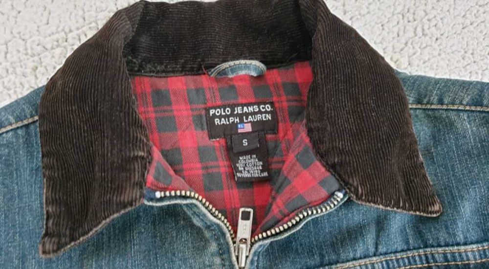 Jeansowa kurtka ralph lauren vintage retro grunge