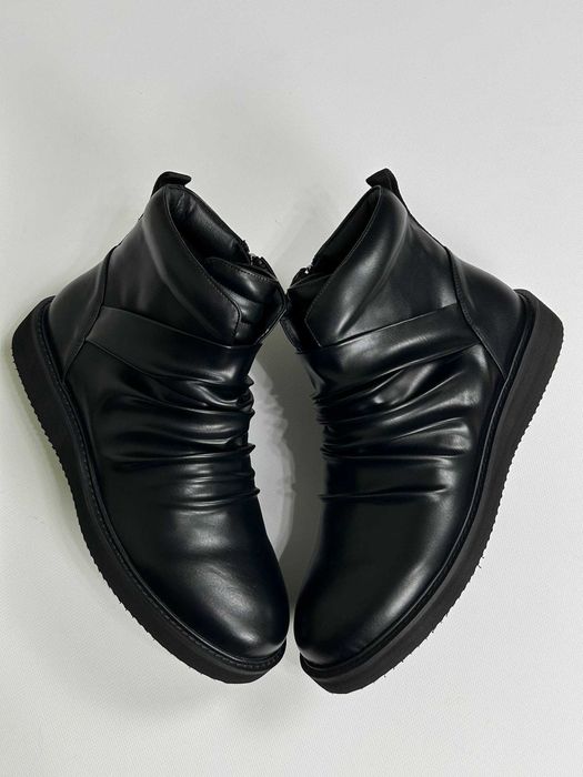 Черевики козаки чорні ботинки черные казаки Indie sleaze Hedi Slimane