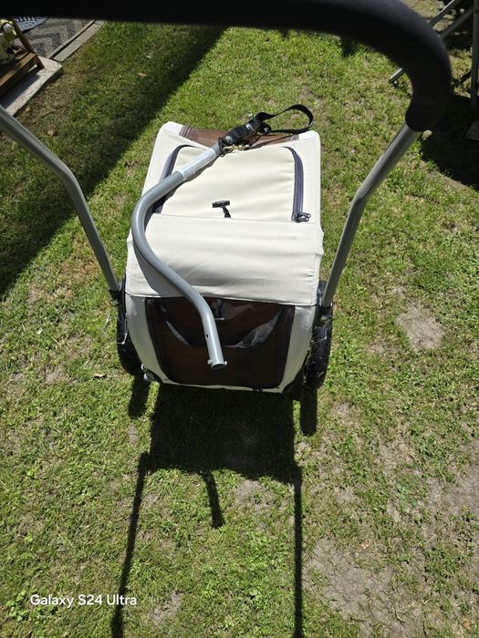 Przyczepka do roweru  2 w 1 dla pieska