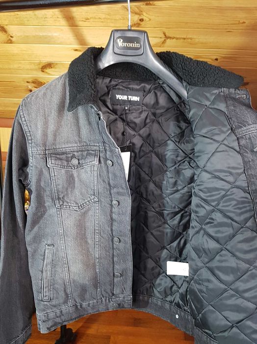 Мужская стильная джинсовая утепленная куртка деми your turn
