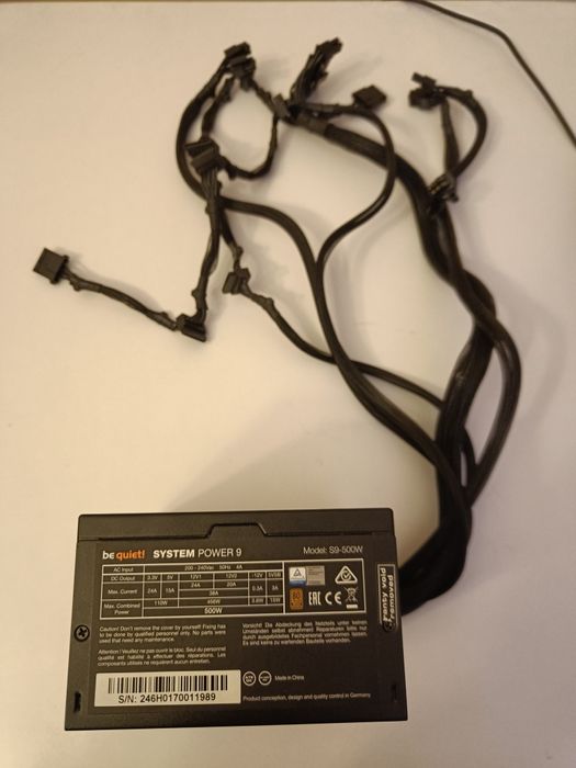 Zasilacz Be quiet! system power 9 S9-500W