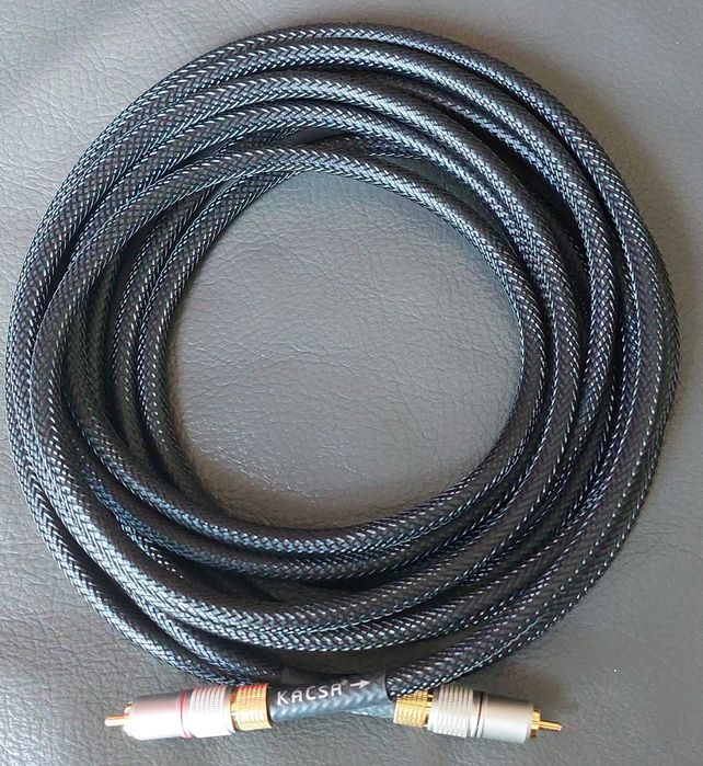 KáCsa® Audio nowa konfekcja kabla subwooferowego KCO-SUB o długości 5 metrów