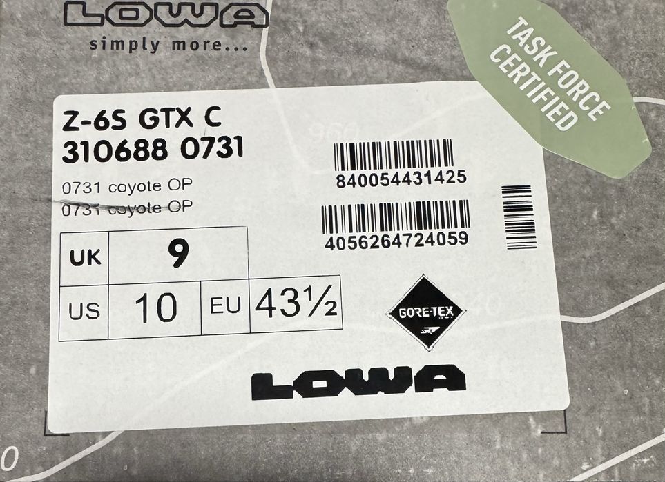 Тактичні черевики Lowa Z-65 GTX C