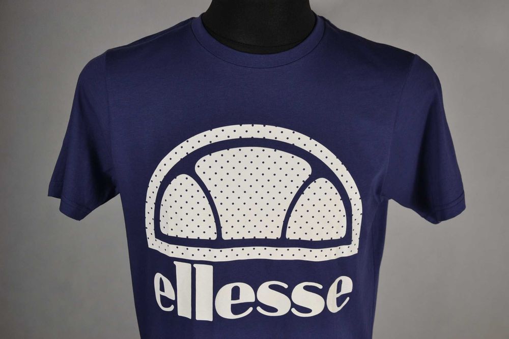 ELLESSE Big Logo Nowa Koszulka Męska S Tshirt Oryginalna  Bawełna 100%