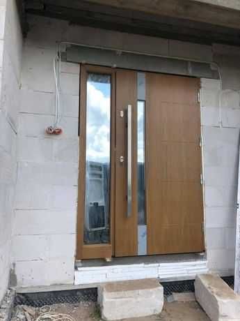 Drzwi zewnętrzne dębowe Producent Pomiar Montaż Dostawa Dotacja