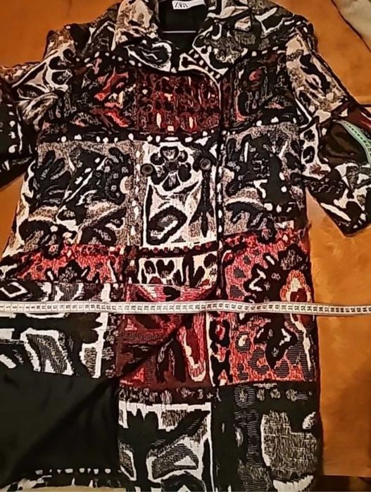 Пальто печворк Zara
