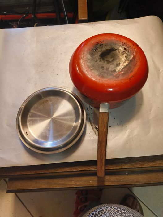 Rondel emaliowany z lat 70-tych