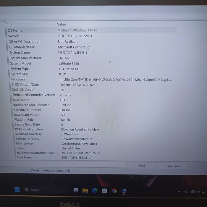 Vendo portátil Dell Latitude i5 (6300U) E5270