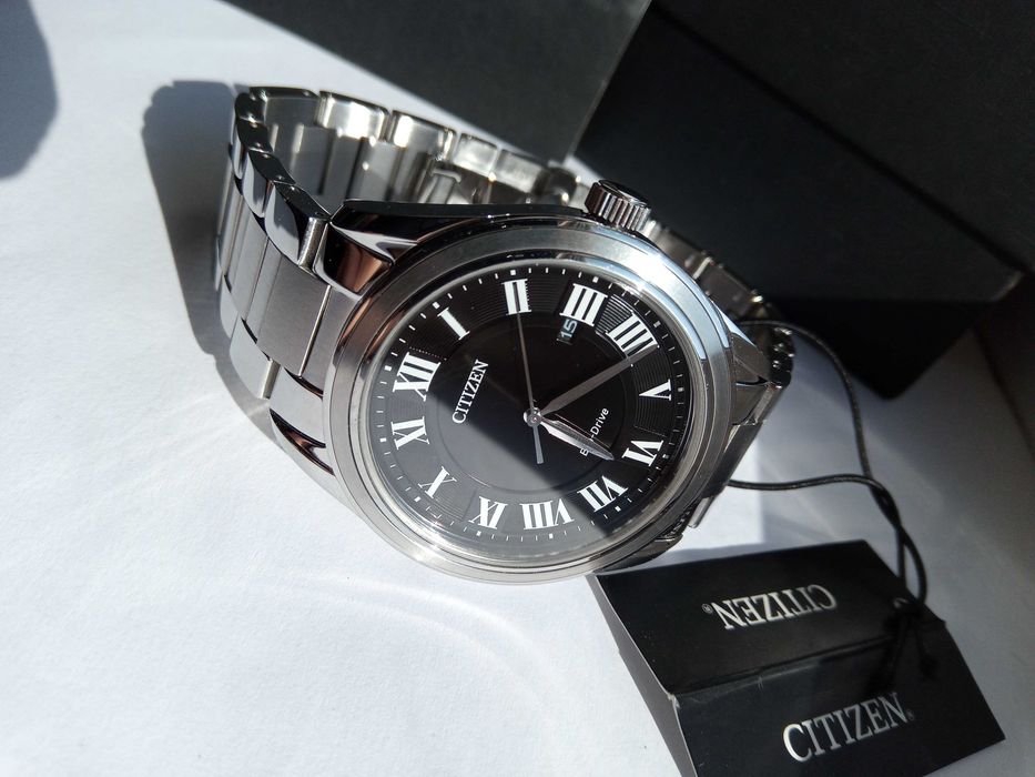 Японские мужские часы Citizen Eco-Drive AW1690-51E солн батарея сапфир