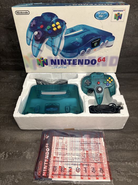 Колекційна приставка Nintendo N64 clear blue ntsc j крутий стан!!