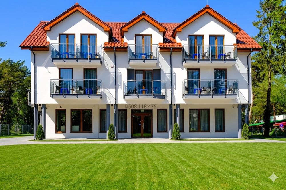 Łeba BLISKO MORZA- Pokoje, Apartamenty, Studia położony w lasku sosnowym!