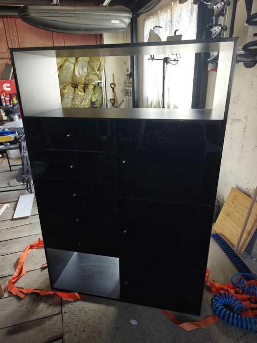 Szafka czarna - 120cm x 181cm x 50cm