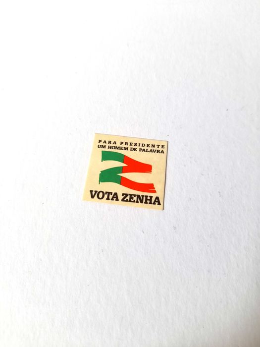 Autocolante Vintage Político Salgado Zenha Coleção Anos 80