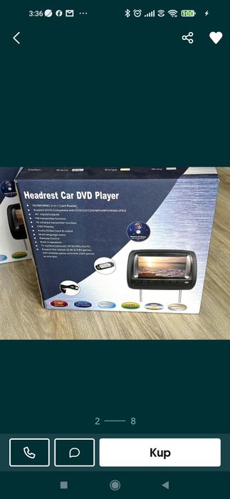 Sprzedam monitorki w zagłówkach