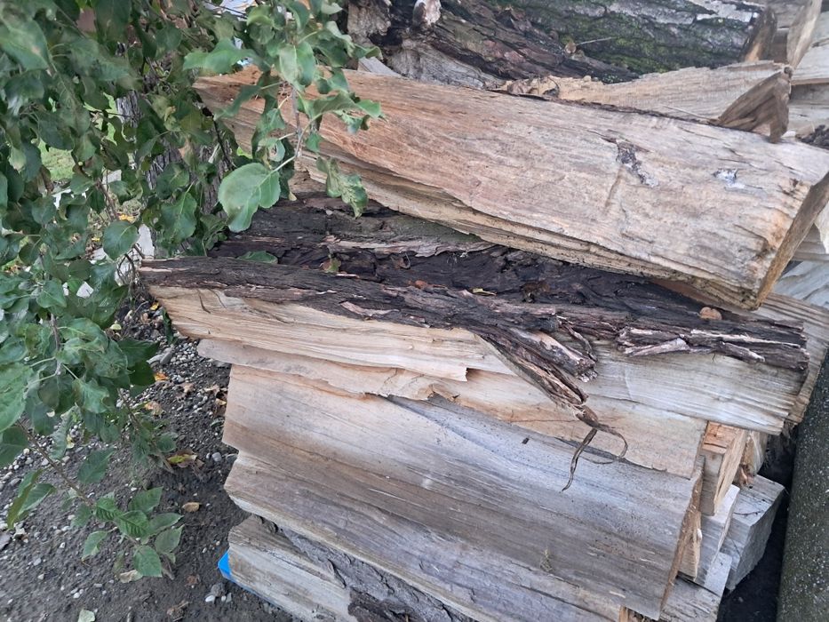 Drewno liściaste sezonowane wierzba, jabłoń