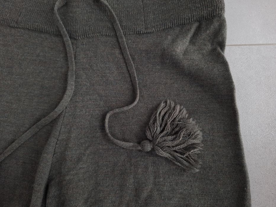 Spodnie wełniane z wysokim stanem Ella&il 100% merino wool dresy