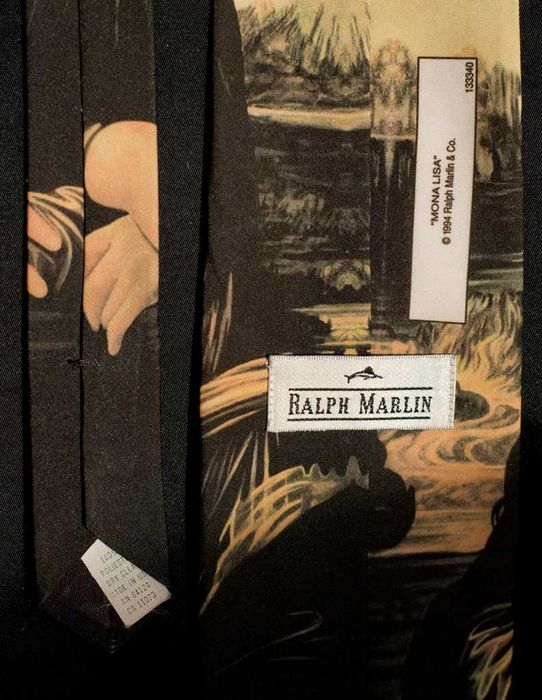 Kolekcjonerski krawat: 1984 Ralph Marlin & Co. "MONA LISA"