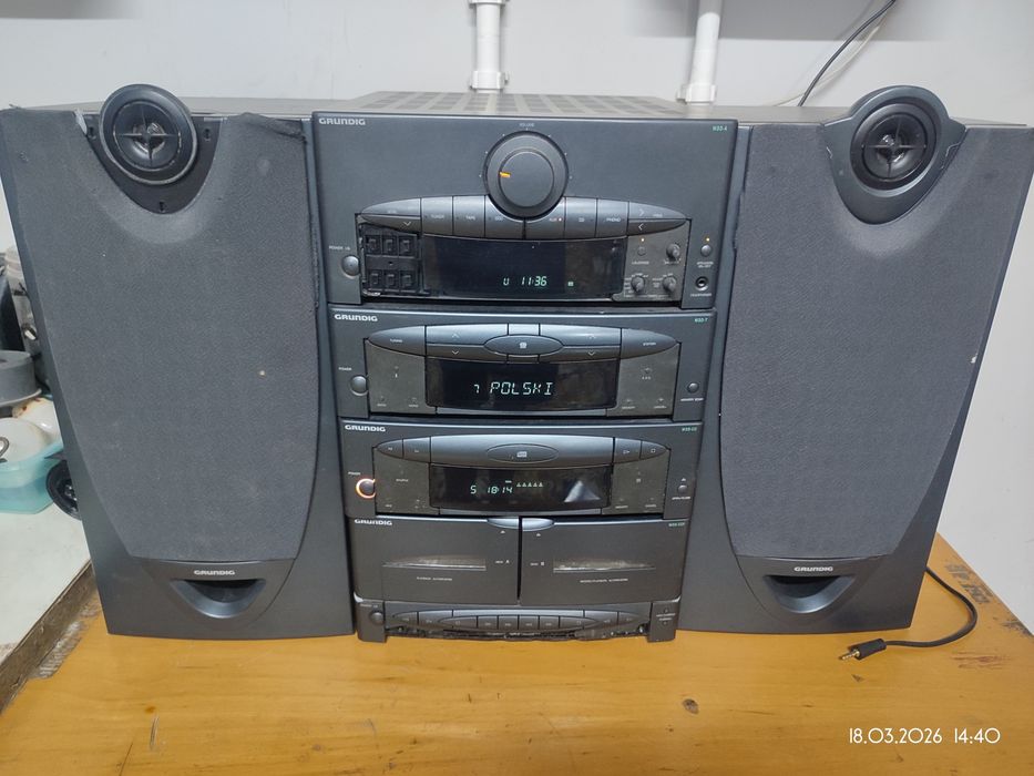 Kultowa Wieża Grundig Fine Arts M30 | Segmenty | CD, Tuner, Deck | Kla
