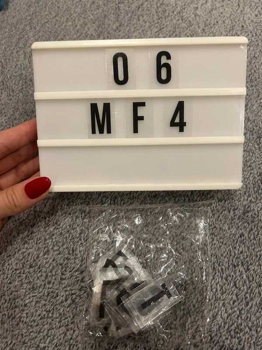 Kreatywne litery LED DIY Jysk