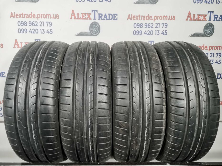 4 шт. 185/55 R15 Dunlop Sport BluResponse літні шини бу