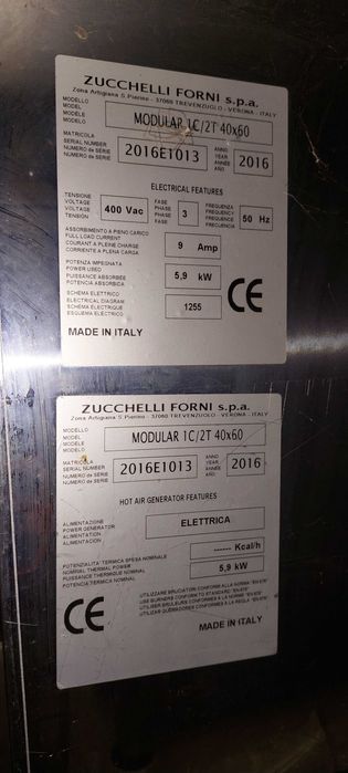 Piekarnik piec modułowy Zucchelli Forni Modular 1C2T