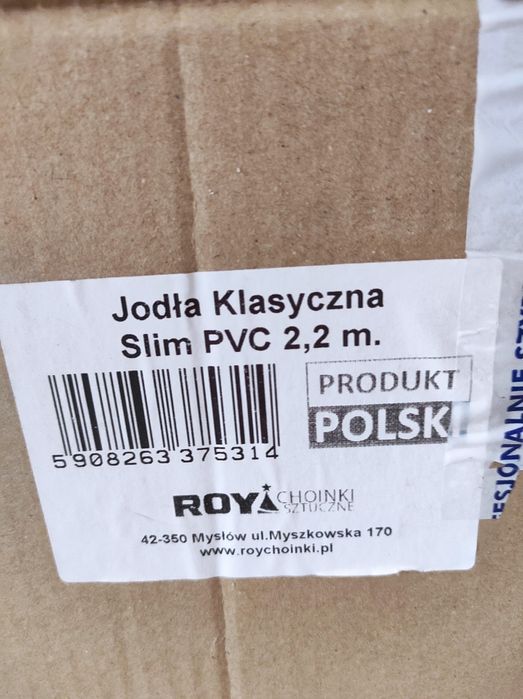 Choinka sztuczna Jodła klasyczna slim 2,2m